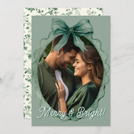 Cartão De Festividades Foto de Natal Merry & Bright