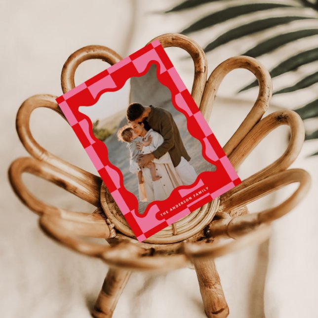 Cartão De Festividades Foto de Natal mínima do controlo moderno das ondas (Criador carregado)