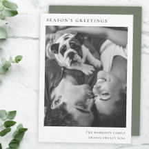 Foto de Natal Mínima Preta e Branca