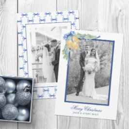 Cartão De Festividades Foto de Natal ou Sinos de Casamento em Água