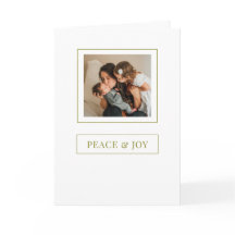 Foto de Natal Peace and Joy Minimalist Holiday