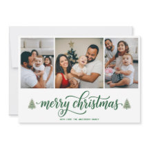 Foto de Natal Personalizada da Família & Texto da 