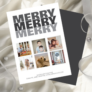 Cartão De Festividades Foto de Natal personalizada da Feliz de Feliz de f