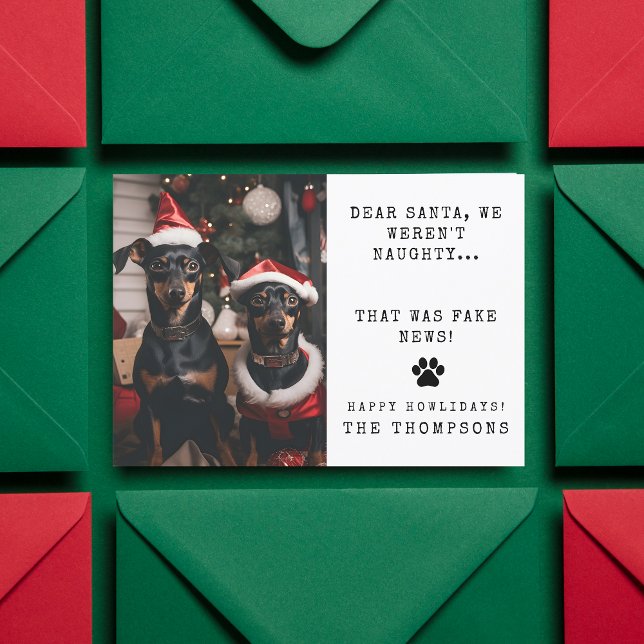 Cartão De Festividades Foto de Natal personalizada e engraçada (Criador carregado)