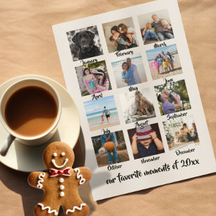 Cartão De Festividades Foto de Natal Personalizada para Momentos Favorito