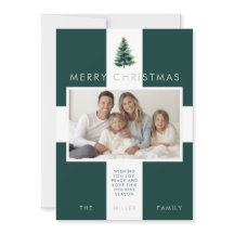 Foto de Natal Verde de Pine Tree Minimalista