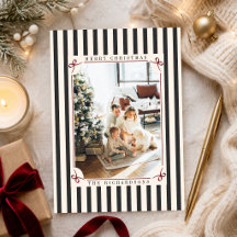 Foto de Natal Vintage Vermelho e Marfim Old Money