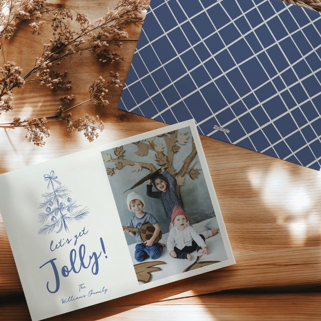 Cartão De Festividades Foto de Natal Whimsical Scribble (Criador carregado)