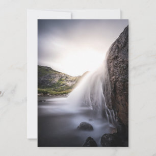 Cartão De Festividades Foto de paisagem em cascata