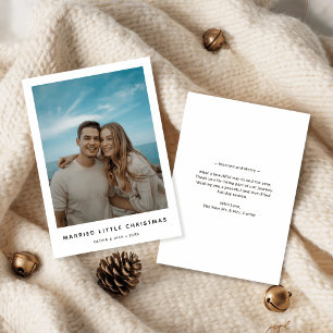 Cartão De Festividades Foto de pequena praia de Natal casada pela primeir