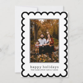 Cartão De Festividades Foto de Quadro Escalonado de Natal escalada