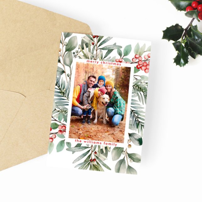 Cartão De Festividades Foto de Saudação de Berries de Natal Russo (Criador carregado)