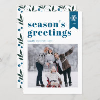 Foto de saudações da temporada de Snowflake com Ti