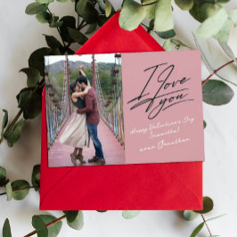 Cartão De Festividades Foto de Script Eu Te Amo Dia dos Namorados  