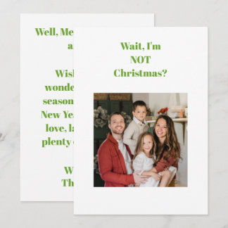 Cartão De Festividades Foto de texto engraçado de Natal