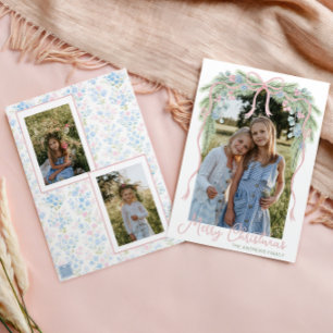 Cartão De Festividades Foto de troca do Arco de Natal do Avô-Milênio