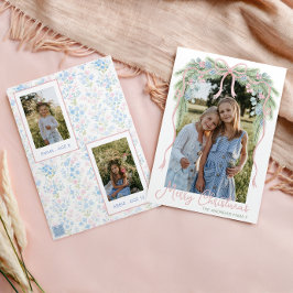 Cartão De Festividades Foto de troca do Arco de Natal do Avô-Milênio