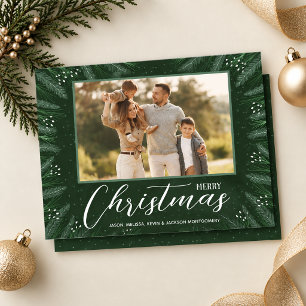 Cartão De Festividades Foto de Verde Natal Feliz