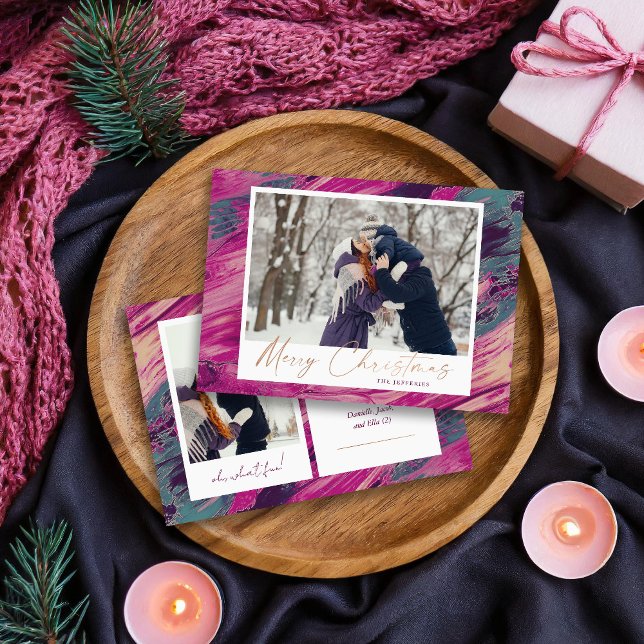 Cartão De Festividades Foto do abstrato Feliz Natal 2 (Criador carregado)