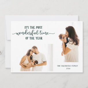 Cartão De Festividades Foto do Ano 2 Maravilhoso