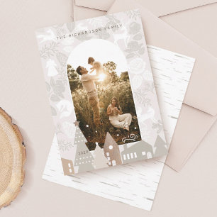 Cartão De Festividades Foto do Arco da Aldeia de Molas Naturais