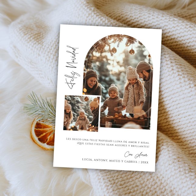 Cartão De Festividades Foto do Arco espanhol Feliz Navidad (Criador carregado)