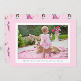 Cartão De Festividades Foto do Balé Noz-cracker, cor-de-água, branco