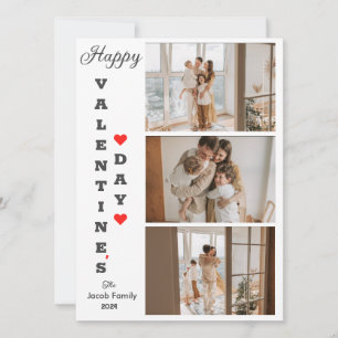 Cartão De Festividades Foto do casal de dia de os namorados Elegante Simp