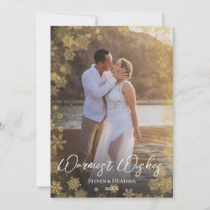 Cartão De Festividades Foto do Casal de votos mais calorosos
