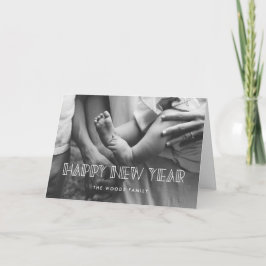 Cartão De Festividades Foto do Feliz ano novo de deco de arte retrô