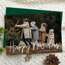 Foto do Feliz ano novo de Script Manuscrito