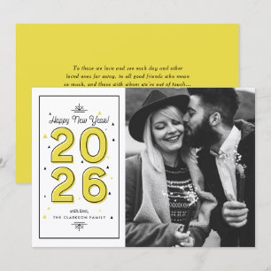 Cartão De Festividades Foto do Feliz ano novo de Tipografia Moderna Amare