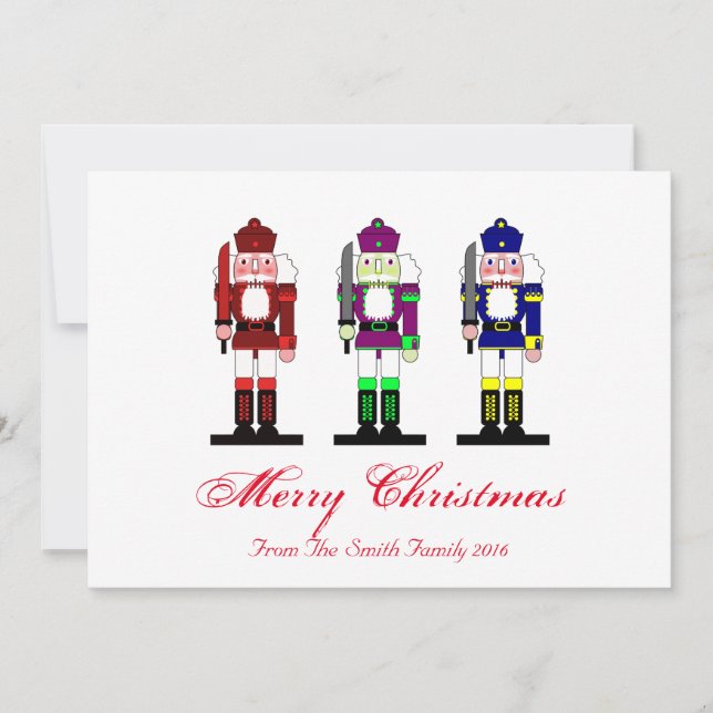 Cartão De Festividades Foto do feriado do Nutcracker (Frente)