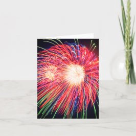 Cartão De Festividades Foto do Fireworks do Feliz ano novo