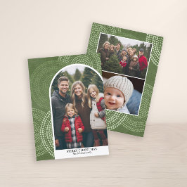 Cartão De Festividades Foto do moderno arco Feliz Abstrato de Natal