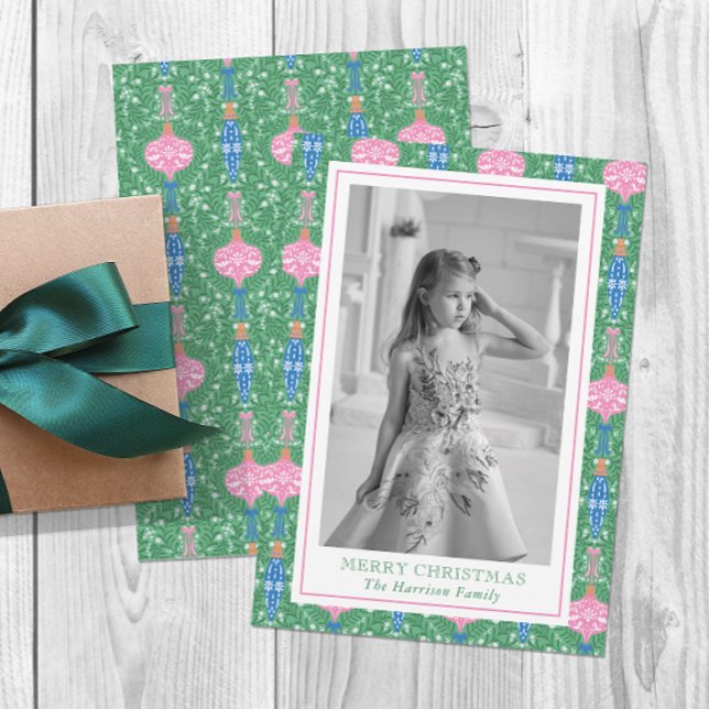 Cartão De Festividades Foto do padrão de Enfeites de natal festivos (Criador carregado)