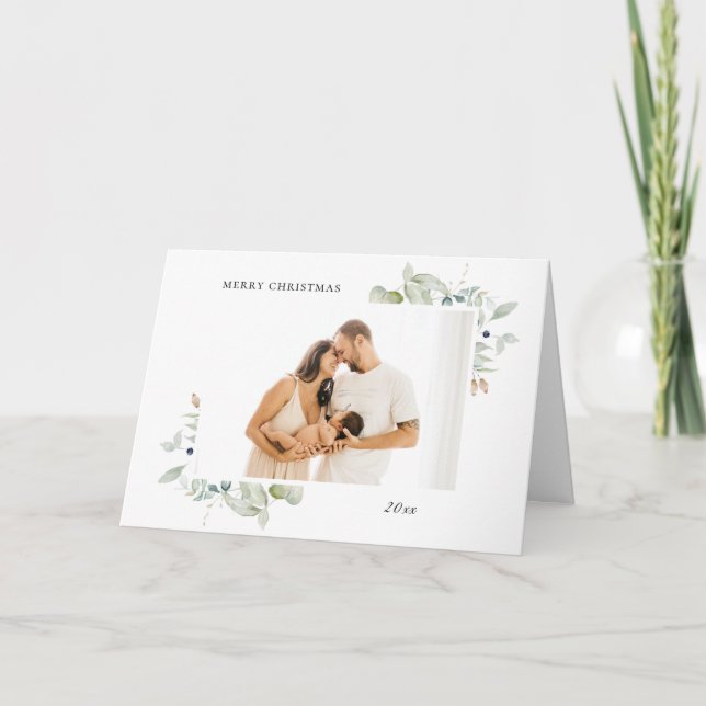 Cartão De Festividades Foto do Quadro Botânico de inverno no Ártico 4 (Frente)