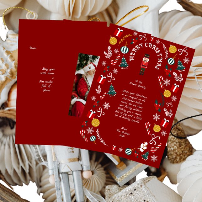 Cartão De Festividades Foto do Quebra-Nozes Mágico (Criador carregado)