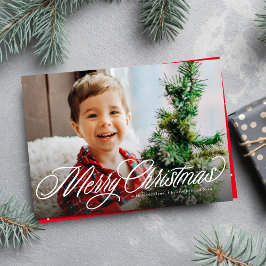 Cartão De Festividades Foto do roteiro clássico de Natal feliz
