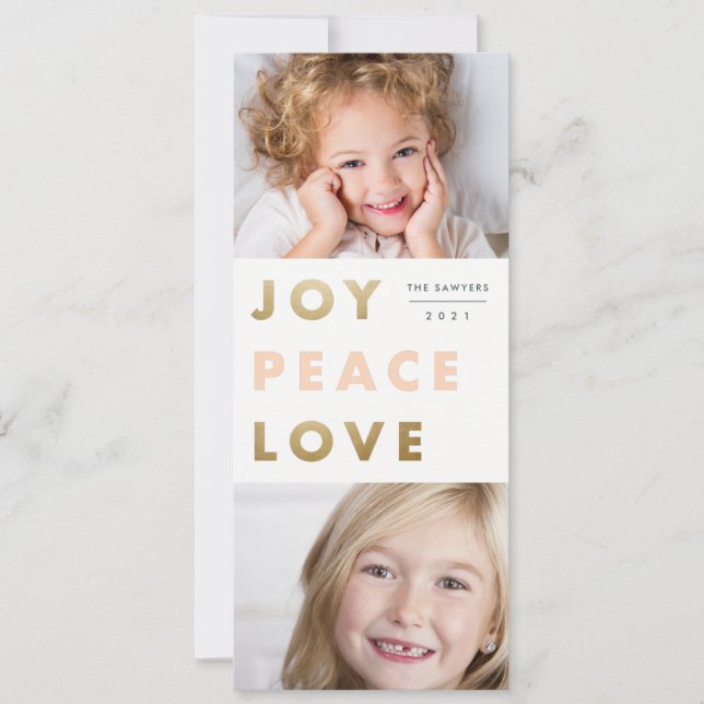 Cartão De Festividades Foto do tipo em negrito (Frente)