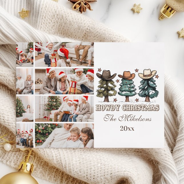 Cartão De Festividades Foto do Western Howdy Christmas 8 (Criador carregado)