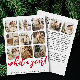 Cartão De Festividades Foto e texto personalizados para o ano 12