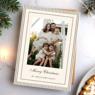Cartão De Festividades Foto Elegante