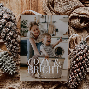 Cartão De Festividades Foto Elegante e Aconchegante