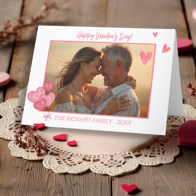 Cartão De Festividades Foto elegante em tons românticos (Elegant Photo in Romantic Tones Holiday Card)