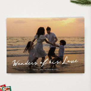 Cartão De Festividades Foto Elegante Maravilhas Religiosas de Seu Amor