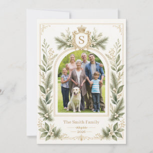 Cartão De Festividades Foto Elegante Personalizada