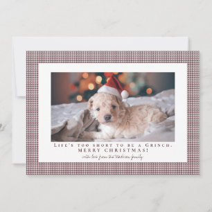 Cartão De Festividades Foto em moldura de Cosmos de Chocolate Claro com P