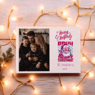Cartão De Festividades Foto Engraçada Bruh Feliz Natal