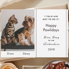 Cartão De Festividades Foto Engraçada Lista de Cães Cachorros Cachorros P